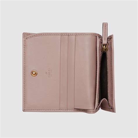 gucci dusty pink card case|Dusty Pink Leather GG Marmont Card Case.